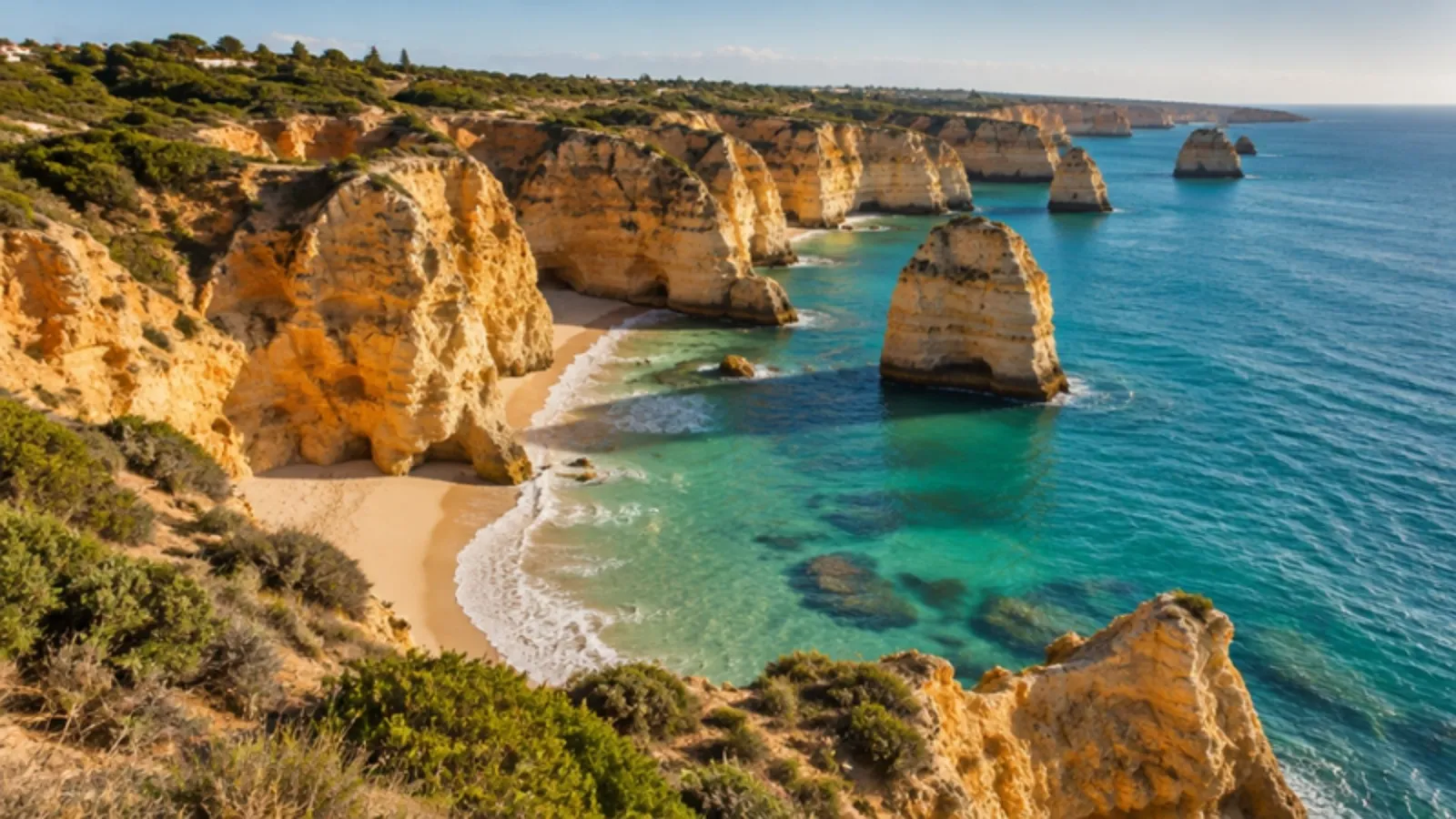 Rotskust en baaien bij Albufeira
